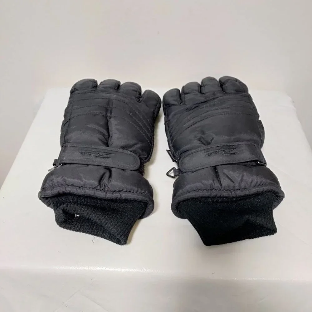 Zero Ski Snow Boarding Gloves Genuine Leather Insulated Winter Gloves Unisex L - Picture 3 of 10